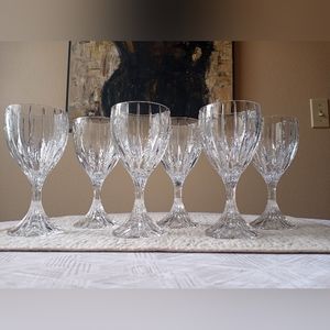 (6) Mikasa Park Lane Water/Wine Glasses